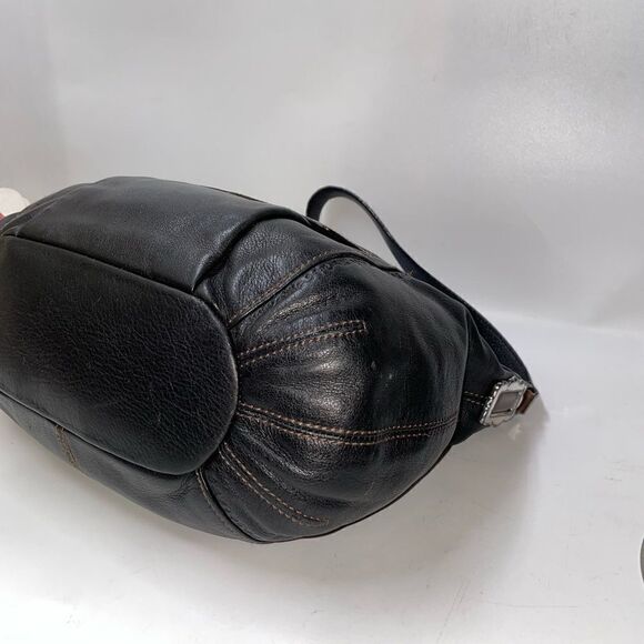 Brighton Two Tone Croc Embossed Leather Shoulder Bag Medium - Picture 8 of 12